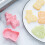 6pcs Plastic Molds Biscuit Cutters 3D Cookie Cutters Safe Lightweight Pink Baking Tools 6