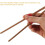 6pcs Chopsticks Practice Helper Chopstick Trainer Unique Design Pe Material Simple to Use Training Tool 4