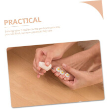 Silikon-Zehenspreizer, 8-teiliges Pediküre-Set, weiche, flexible Zehentrenner für Damen, Nagelstudio, Fußpflege, Spa