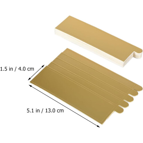 100pcs Cake Serving Tray Gold Cake Bottom Board Rectangular Cardboard Easy to Clean 1