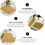100pcs Cake Serving Tray Gold Cake Bottom Board Rectangular Cardboard Easy to Clean 6
