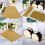 100pcs Cake Serving Tray Gold Cake Bottom Board Rectangular Cardboard Easy to Clean 7