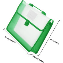 Lot de 5 pochettes de classement A4 avec boucle, grandes pochettes de rangement pour documents, idéales pour le bureau et les étudiants.