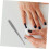 5pcs Stainless Steel Cuticle Pusher Shape Dead Skin Fork 1