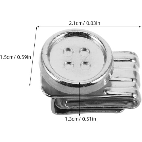 8pcs Metal Strap Buttons No Sew Snap Buttons Replacement 1
