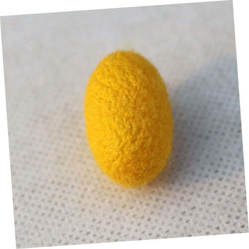50pcs Yellow Silk Silkworm Balls Face Cleaning Scrub 2