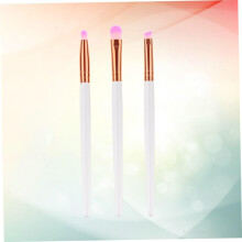 Lot de 6 pinceaux de maquillage professionnels Ă manche en bois et poils en nylon pour femme, pour poudre et blush.