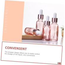 6er-Pack wiederbefüllbare, leere Glas-Tropfflaschen für ätherische Öle – ideal für Reisen und zur Aufbewahrung von Kosmetikflüssigkeiten.