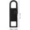 5pcs Black Detachable Zipper Pull Tabs Zipper Fixers Replacement 2