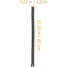 Set van 8 metalen ritstrekkers (5# open uiteinde, 80 cm) in witgoud, zwartgoud en lichtroze.