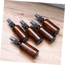 6 Stück leere Glasflaschen, braune Sprühflaschen, ätherische Öle, Make-up-Spender, nachfüllbar für flüssige Duftstoffe