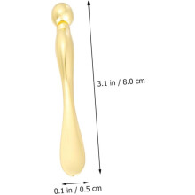 6 cucchiaini per occhi in lega di zinco, piccoli, per alleviare l'affaticamento oculare, strumento di bellezza per il massaggio.