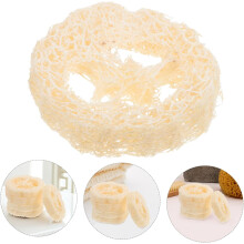Set mit 5 natürlichen Luffa-Seifenpads (6–7 cm dick), Peeling-Seifenhalter