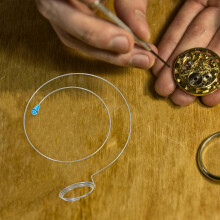 Lot de 5 supports de loupe réglables avec fil métallique pour accessoires de réparation de montres, petit outil à anneau en acier