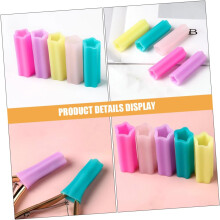 5pcs Silicone Cuticle Nipper Protective Covers Set Nail Art Manicure Dead Skin Scissors Sleeve