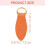 5pcs Leaf-Shaped Genuine Leather Double-Layer Zipper Pull Tabs in Tan, Small Detachable Zipper Heads 2