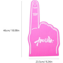 Foam Fingers and Palm Foam Finger Gloves Set, Eva Material, 6pcs Mixed Colors, Cheering Props