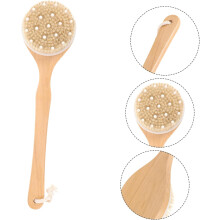 Ergonomic Long Handle Bath Brush for Showering Body Scrub Brush with Comfortable Bristles Exfoliating Back Scrubber