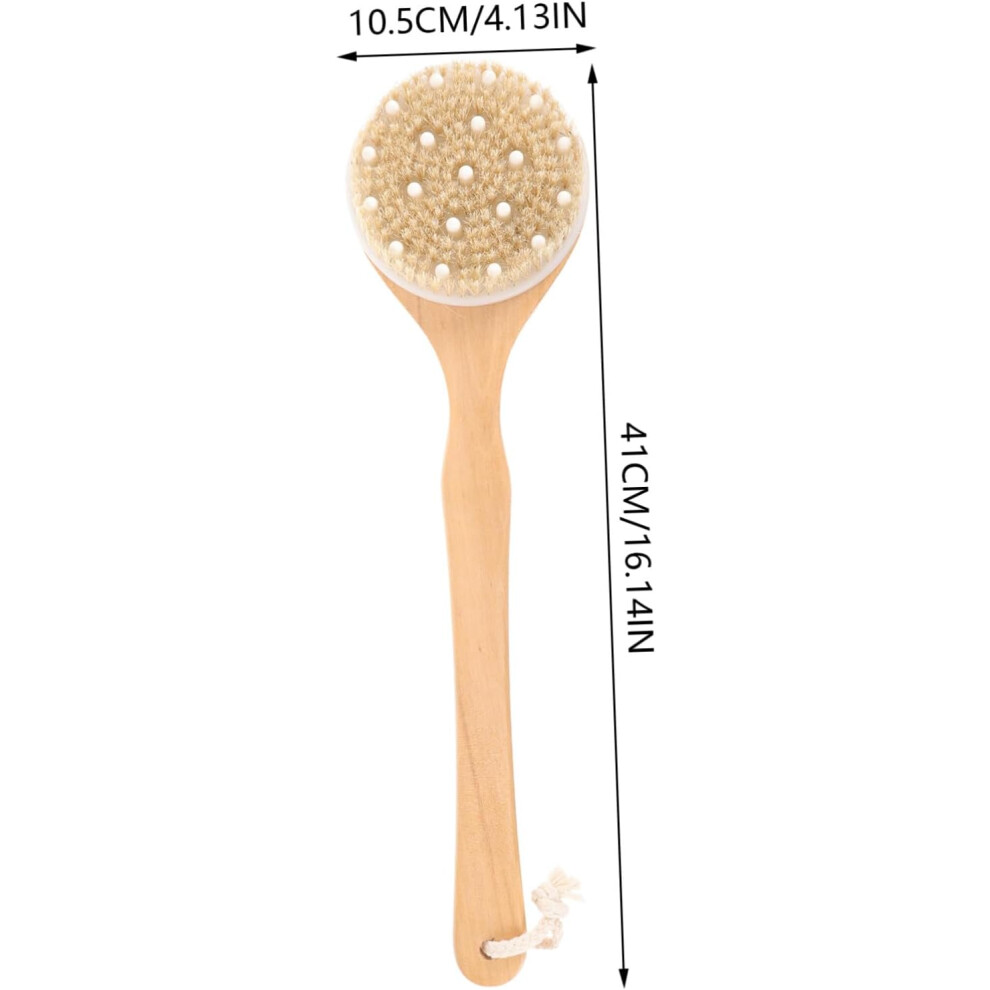 Hkhbjs Ergonomic Long Handle Bath Brush For Showering Body Scrub Brush With Comfortable Bristles Exfoliating Back Scrubber
