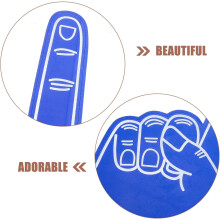 Guantes con dedos y palma de espuma, material EVA, 6 unidades, colores surtidos, accesorios para animar.