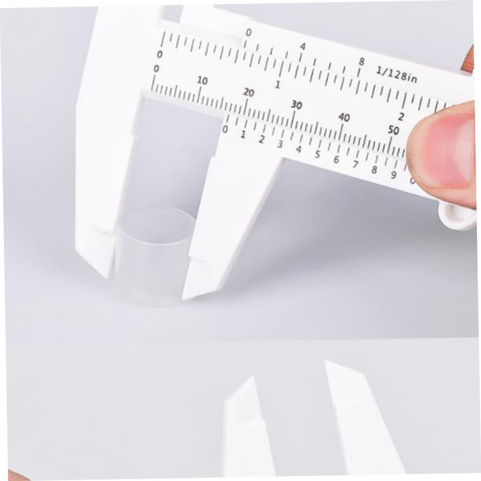 Hkhbjs 6Pcs Plastic Eyebrow Measuring Rulers Eyebrow Calipers With Double Scale, Easy To Operate And Suitable