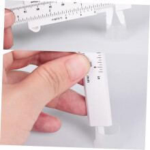 6pcs Plastic Eyebrow Measuring Rulers Eyebrow Calipers with Double Scale, Easy to Operate and Suitable