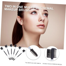 6-delige set wenkbrauwkammen met dubbele kop, wimperborstel, wenkbrauwvormer voor het aanbrengen van make-up, wimperkruller voor dagelijks gebruik