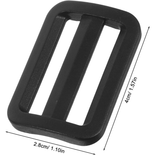 20pcs Plastic Bag Adjustment Buckle Slide Fasteners Strap Adjuster Slider Hardware 1