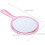 6pcs Portable Hand Mirror Double-Sided Round Compact Makeup Mirrors with Magnification 2
