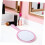 6pcs Portable Hand Mirror Double-Sided Round Compact Makeup Mirrors with Magnification 7