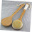 Bamboo Handle Bath Brush with Soft Bristles Long Handle Back Scrubber Exfoliating Shower Scrubber 4