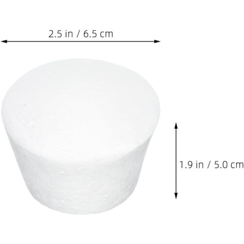 6pcs Medium Foam Cake Molds DIY Cupcake Models Reusable Small Foam Cake Decorations 1