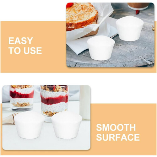6pcs Medium Foam Cake Molds DIY Cupcake Models Reusable Small Foam Cake Decorations 2