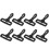 50pcs Black Plastic Swivel Snap Hooks Backpack Hooks with Rotating Buckle 3