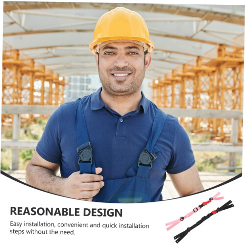 6pcs Hard Hat Chin Strap Safety Helmet Replacement Adjustable Y-Shape Chin Belt 2