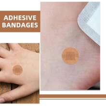 Flexible Breathable Adhesive Bandages 100Pcs 38Mm Round Elastic Fabric