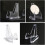 40pcs Guitar Pick Holder Acrylic Triangular Display Stand Simple Sophisticated Design Organizer 7