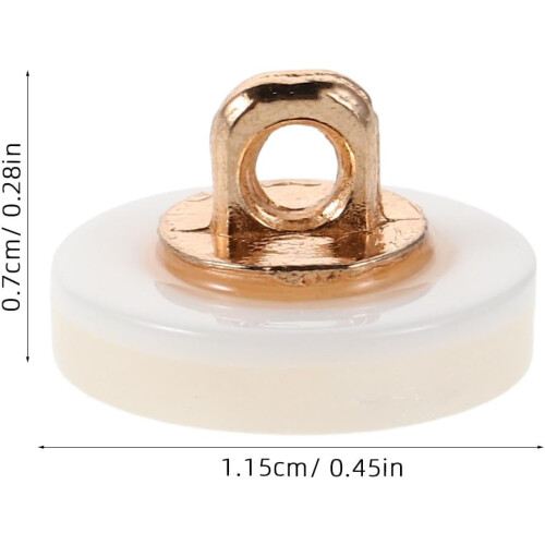 50 stk. dekorative knapper til klær, dame, 18L (11,5 mm) 1