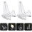 40pcs Guitar Pick Holder Acrylic Triangular Display Stand Simple Sophisticated Design Organizer 8