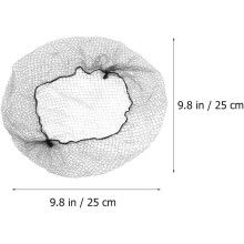 100 Stück schwarze Nylon-Haarnetze, elastisches Netzgewebe, atmungsaktives Haarknotennetz für Koch- und Servierprofis