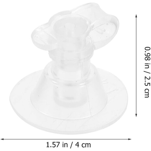 50 stuks opblaaskussenpompadaptermondstukken van PVC 1