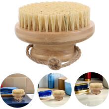 Doucheborstel van sisal, exfoliërende en scrubborstel voor het lichaam. Geschikt voor het borstelen van de droge huid en het gebruik onder de douche.