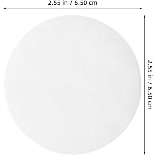 6.5cm Medium-Speed Qualitative Filter Paper Discs 100 Sheets Pack for Laboratory Scientific Research 1