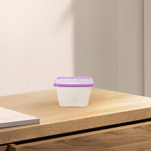6 stuks herbruikbare plastic vochtboxen met deksel, draagbare ontvochtigingscontainers