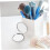 6pcs Compact White Foldable Round Mini Makeup Mirrors Dual-Sided Small Portable Handheld Mirrors 5
