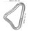 90pcs High-Strength Trampoline Triangle Rings V-Rings Replacement Buckles 2