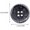 40pcs Resin Buttons Set, 4-Hole Vintage Wood Grain Style, Triangular Oval Shape 2