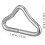 90pcs High-Strength Trampoline Triangle Rings V-Rings Replacement Buckles 8