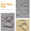 100 stk. metall D-ringer og veskespenner i sølvlegering D-formede ringer 8