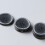 40pcs Resin Buttons Set, 4-Hole Vintage Wood Grain Style, Triangular Oval Shape 5
